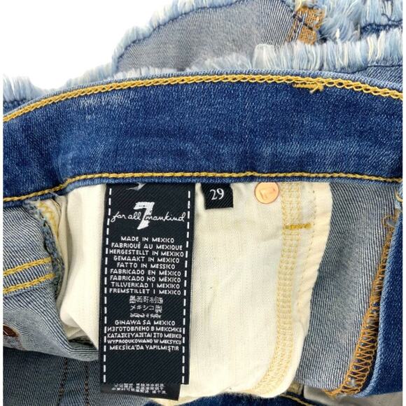 7 For All Mankind High Waist Vintage Short Size 29 NWOT $129 MSRP - Picture 4 of 7